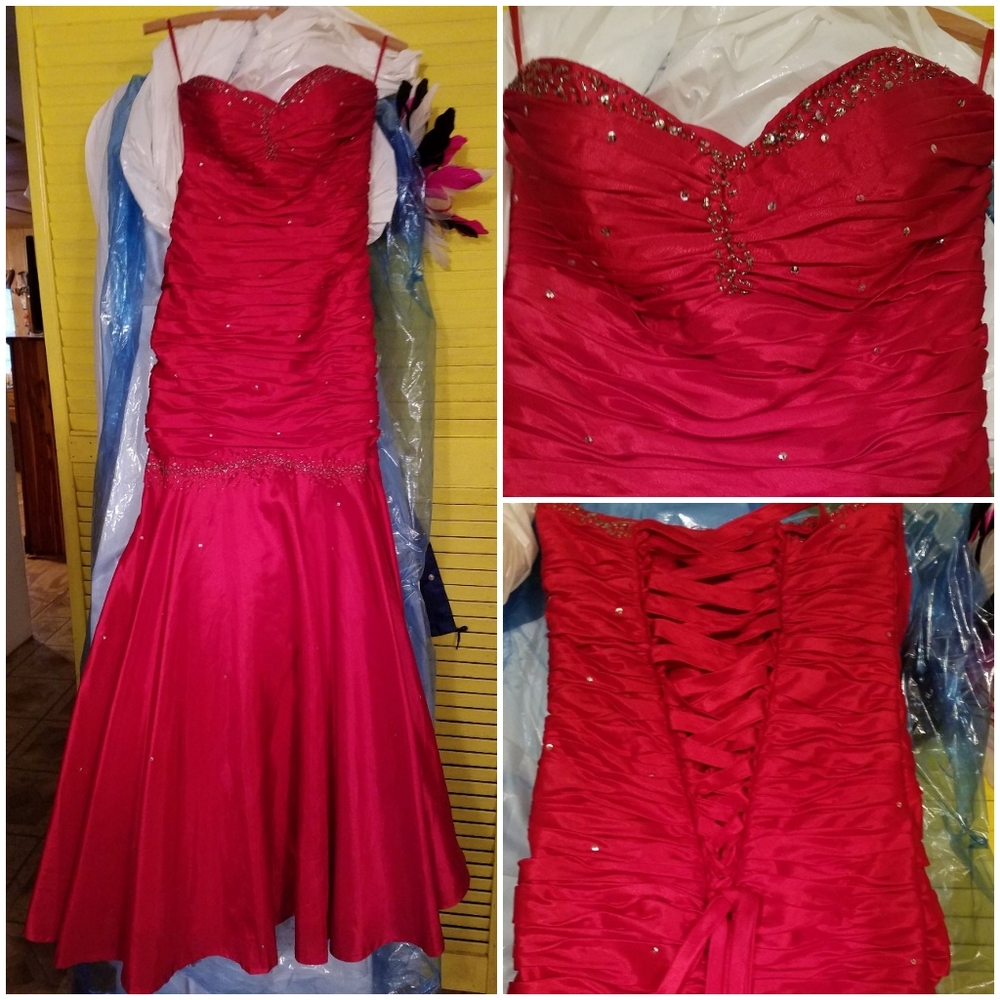 Formal red dress